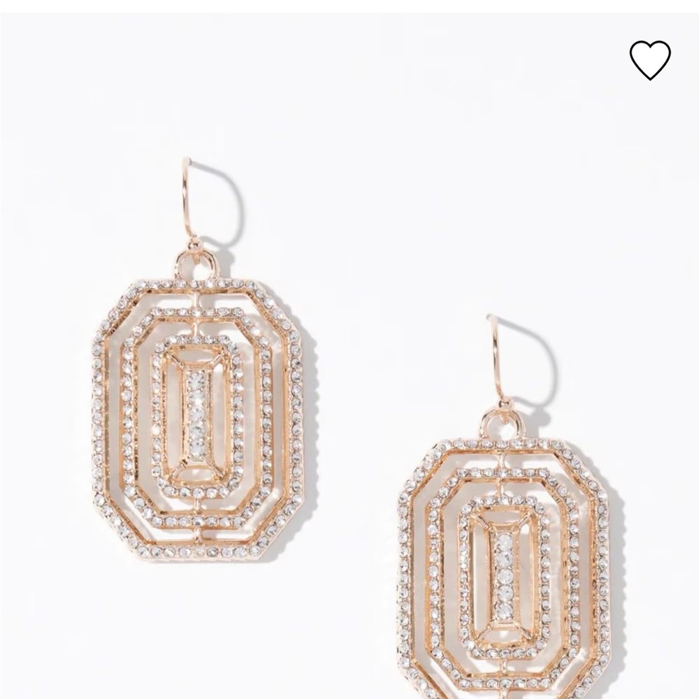 Elegant Gold and Silver Geometric Earrings